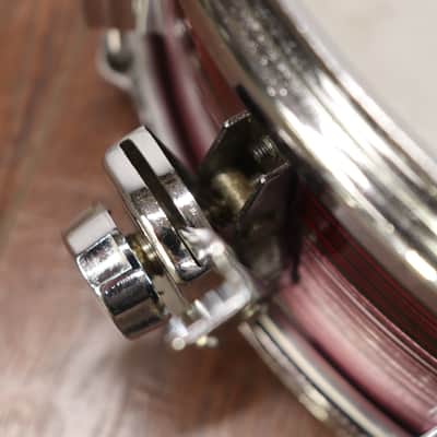 Tempro Pro 5.5x14" Snare Drum Red Strata MIJ Vintage 1970's image 5