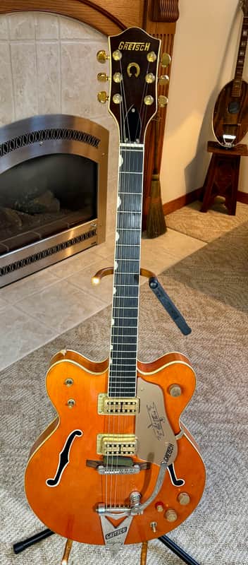 Gretsch 6120 Chet Atkins Hollow Body 1963 - Orange image 1