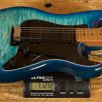 Schecter Traditional Pro - Roasted Maple - Transparent Blue Burst *B-Stock* image 9