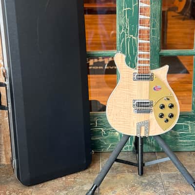 2025 Rickenbacker 660 Electric Guitar Maple Glo With Logo Hard Case image 1