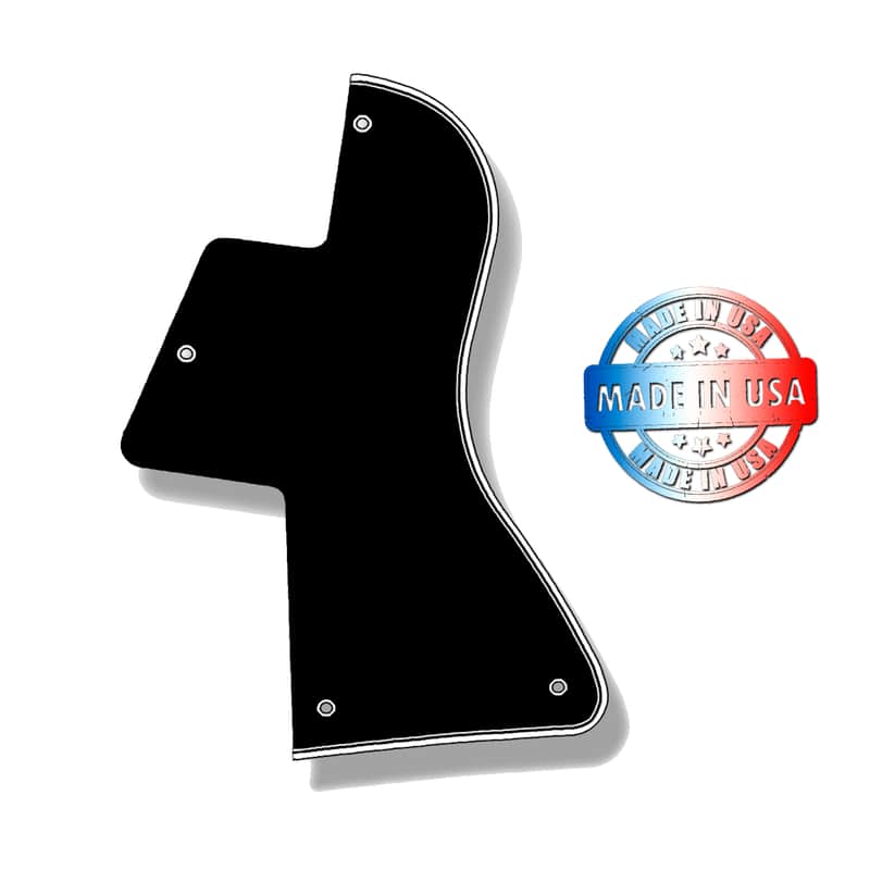 5 ply Black/White WIDE BEVEL Pickguard for Gibson Les Paul Special Humbucker image 1