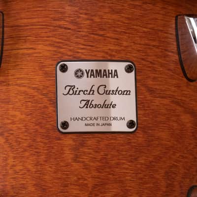 Yamaha Birch Custom Absolute 3 Piece Drum Kit, Vintage Natural (Pre Loved) image 8