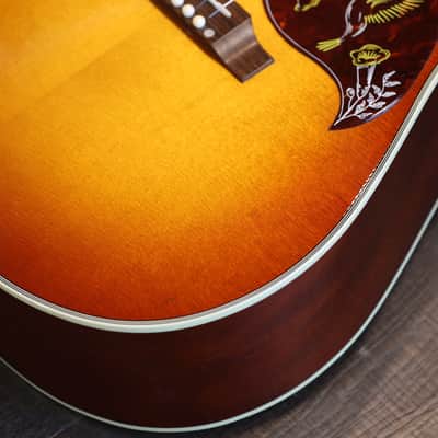 2003 Gibson Hummingbird Light Sunburst Acoustic/ Electric Dreadnaught Guitar + Hard Shell Case image 8