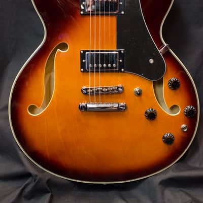 NEW 2018 Prestige Musician Pro DC VB Vintage Burst Semi Hollow Electric Guitar w/ Hard Case image 10