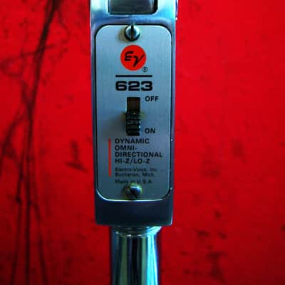 Vintage 1960's Electro-Voice 623 Omnidirectional Dynamic Microphone Hi Z harp mic w cable 630 636 # 1 image 5