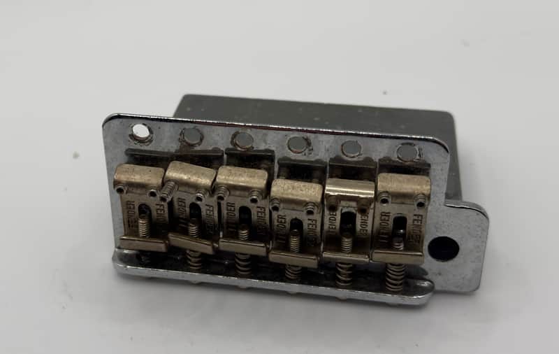 Fender Stratocaster Electric Guitar Bridge USA 1980s - Chrome image 1