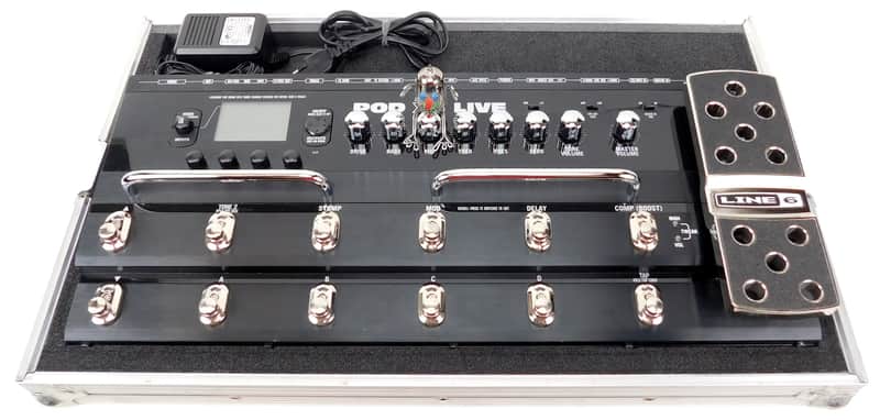 Line 6 Pod X3 Live Advanced Pedalboard + Top Zustand + Case + 1