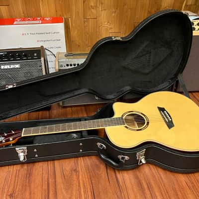 Washburn AG70CE Apprentice Series Acoustic Electric Guitar 2022 - Natural Gloss w/hard case. New! image 18