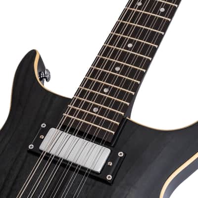 Washburn Hawk 12-String Trans Black image 9