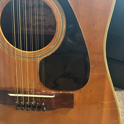 Yamaki Vintage 12-String Acoustic MIJ Natural w/ Hard Case image 5