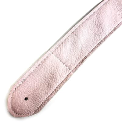 Pink Leather Premium Leather Guitar Strap- Light Pink Leather Guitar Strap-100% Leather Guitar Strap- Acoustic, Electric Bass Guitars image 3