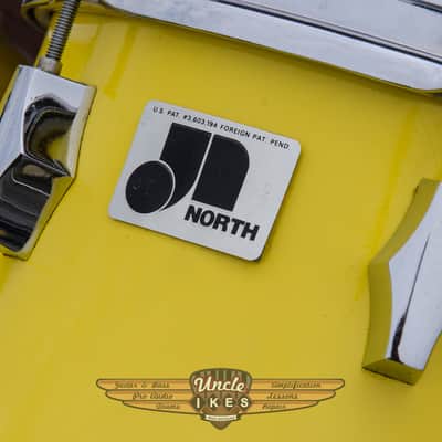 Vintage North Yellow 6 Piece Drum Set with Gibraltar Rack image 10