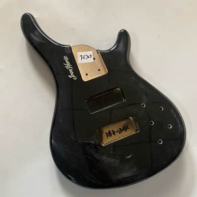 Black Solid Basswood Harley Benton 4 String Bass Body image 4