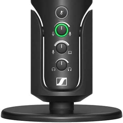 SENNHEISER Professional Profile - USB Cardioid Condenser Microphone & Table Stand, 1.2 m USB-C Cable - Mute Button, Built-in Headphone Jack, Gain, Mix & Volume Control, for PC & Mac,Black image 1