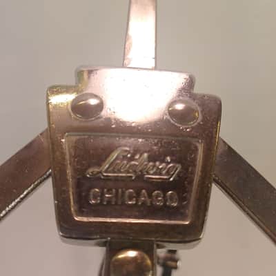 *Ludwig Snare Drum Stand Chrome Vintage 90s Tripod + 60s Atlas Basket Grip Arms image 3