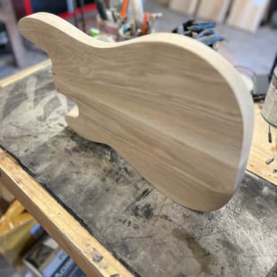 Madlad Instruments Ash V2 Precision Bass PBass Style Body (custom made with pride in north Texas) - Unfinished image 6