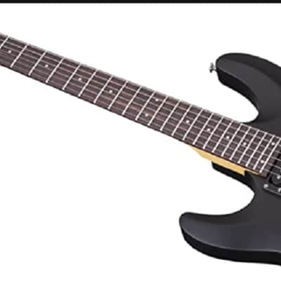 Schecter C-6 Deluxe Left Handed Solid-Body Electric Guitar Satin Black image 3