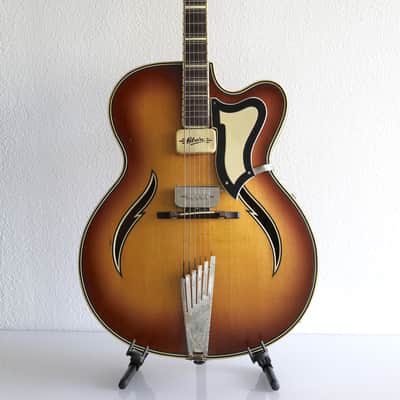 Otwin (1950s) Olymp, Ice Tea Sunburst || Schlaggitarre, German Archtop image 1
