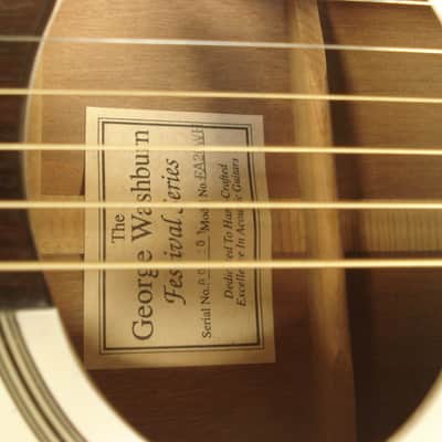 Washburn EA20WH Festival Series Acoustic/Electric Guitar white image 13