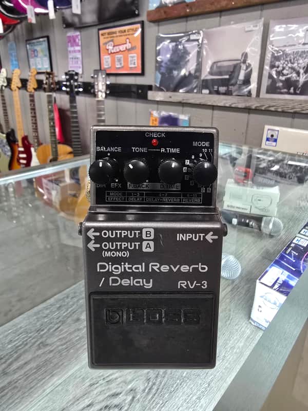 Boss RV-3 Digital Reverb/Delay (Pink or Dark Gray Label) 1994 - 2002 - Grey image 1