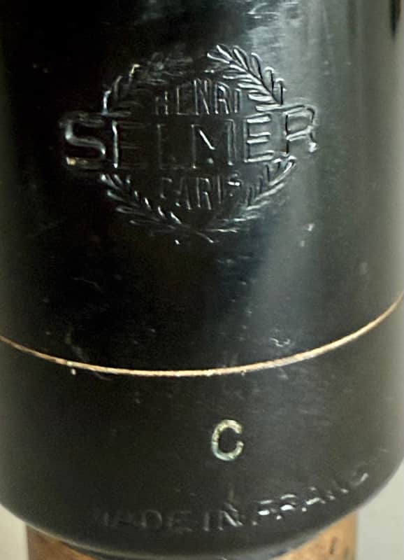 Selmer Vintage C Facing Hard Rubber Clarinet Mouthpiece. - Hard Rubber image 1