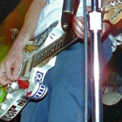 Guitar stickers fender white strat pop punk decal old set 28 image 4