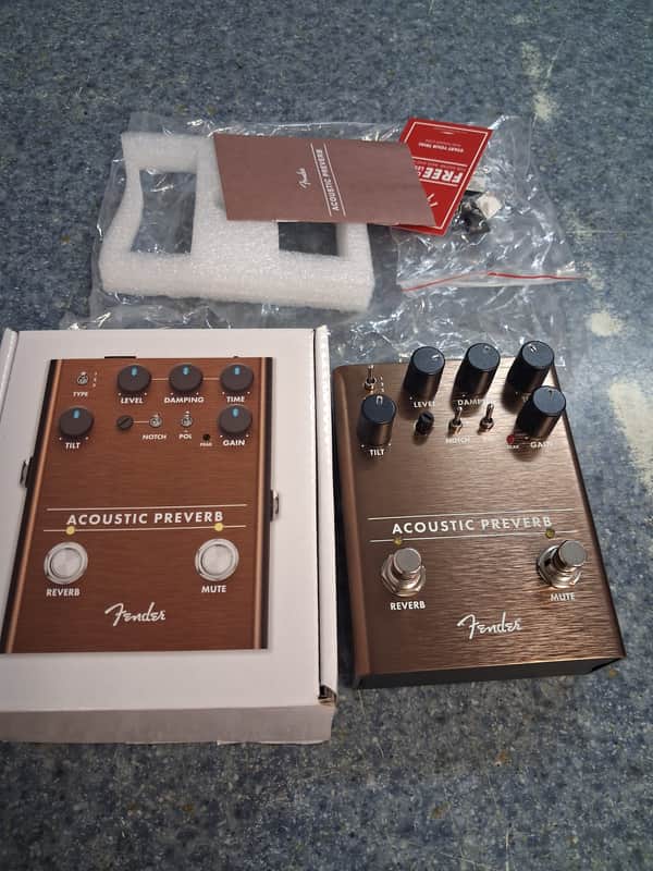 Fender Acoustic Preverb 2020 - Present - Brown image 1