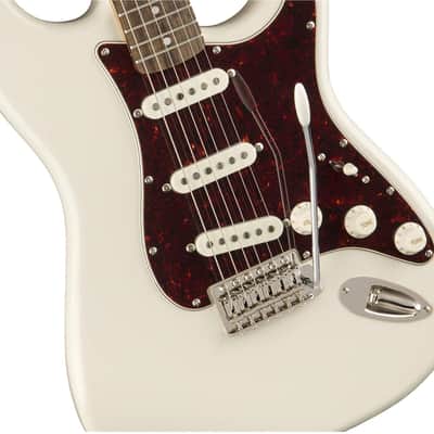 Squier Classic Vibe 70s Stratocaster Electric Guitar, with 2-Year Warranty, Olympic White, Laurel Fingerboard image 7