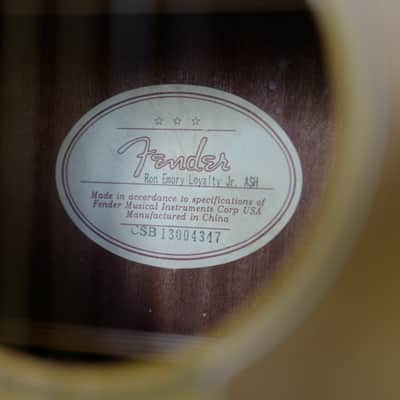 Fender "Ron Emory" Acoustic Guitar Owned by Jess Carson of Midland image 2