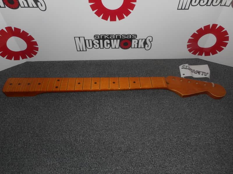 Allparts Fender Licensed Neck For Stratocaster, Maple, Aged (Relic) Satin Finish - #SMVF-C image 1