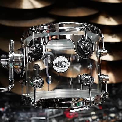 DW Design Series Clear Acrylic 8x10" Tom w/ STM Mount & Bracket (2026)  | 10'' Tom image 1