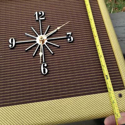 Fender Amplifier Tweed Retro Wall Clock, Fender Guitars & Amps, luthier, music studio, Super Rare! image 6
