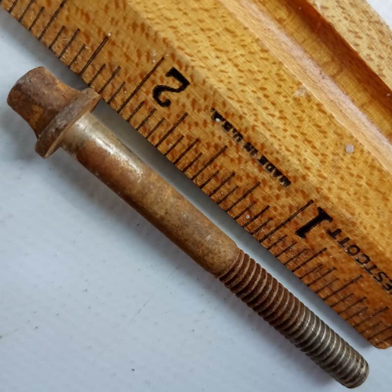 Slingerland 1+2 1/8"Radio King Snare Drum/Tom Tension T-Rod Nickel Plating 40s*P image 1