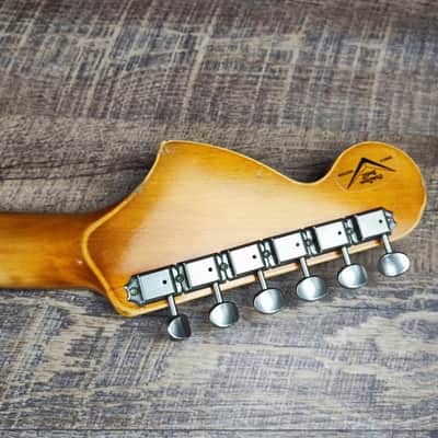 MyDream Partcaster Custom Built - Heavy Relic Sunburst SRV A2 CBS image 8