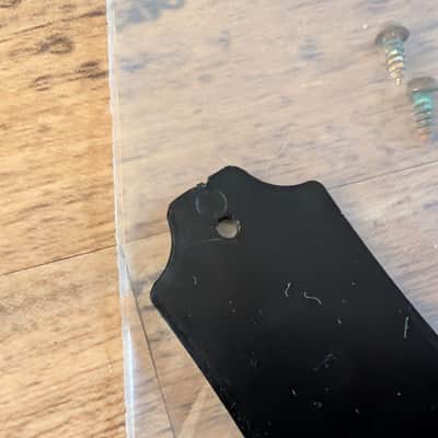 Guild Truss Rod Cover With Original Screws Vintage 1970s Black image 5