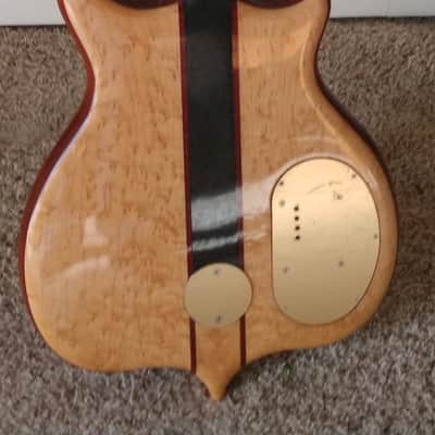 Alembic Series II 4 string bass guitar 1982 Birdseye maple lefty left handed image 4