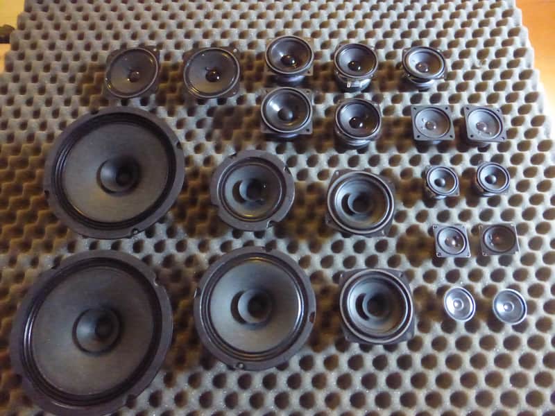 Visaton high end 19 speaker set , sizes 17 , 13 , 10 , 8 , 7 , 5 cm image 1