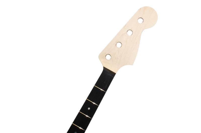 NEW Fender Lic Allparts Jazz Bass NECK Ebony, Abalone 20 Fret 10" Radius JEO image 1