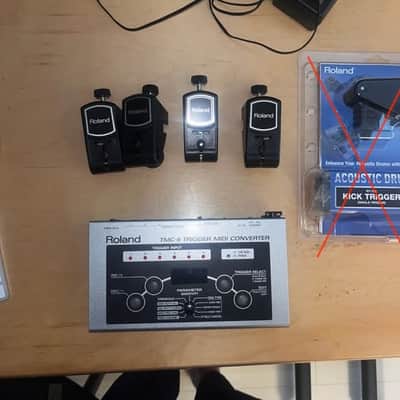 Roland TMC-6 Trigger MIDI Converter + 4x RT-10 Drum Triggers (T/S/K) image 4