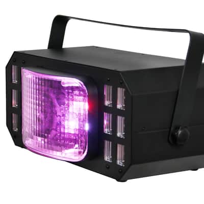 Gearlux 3-in-1 Strobe/UV Derby Light 10-Watt 2PCS RGBW CREE LEDs and 12PCS UV+White LED image 3