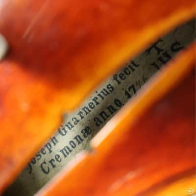 Fine Handmade Violin c.1900 – Joseph Guarnerius fecit Cremonae anno 1746 – Powerful Tone, Fully Restored image 7