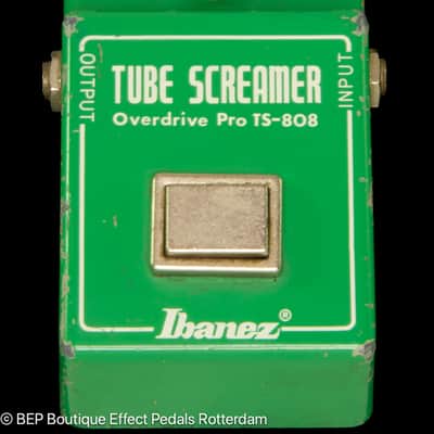 Ibanez TS-808 Tube Screamer with JRC4558D op amp 1981, " R " logo s/n 143679 Japan image 4