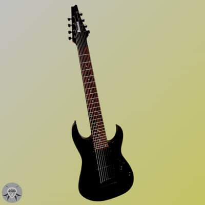 Ibanez RG8 Black 8-String – 2016 - Mahogany Body - Very Good+ Condition image 2