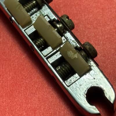 1963 Gibson Dove/J200 Tune-O-Matic Guitar Bridge ABR-1 Wire Dove 1963 - Chrome image 3