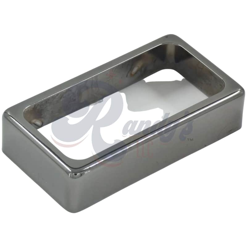 Advanced Plating 2020BC Humbucker Pickup Cover (Open) - Fits Gibson®-Black Chrome/Cosmo Black image 1