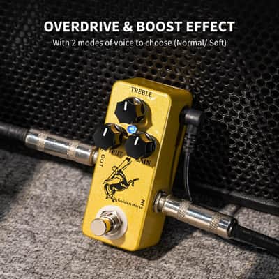 MOSKY Golden Horse Overdrive Effect Pedal Boost Guitar Effect Pedal with True Bypass for Electric Guitar image 2