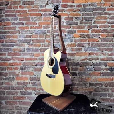 Zager ZAD-50CE OM Acoustic Electric Guitar w/ Upgraded 2020 Fishman & HSC (2013 - Natural Finish) image 9