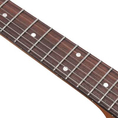 Ibanez TQM2 CUF Tom Quayle Signature Electric Guitar. Flat Charcoal Black Burst with Case image 10