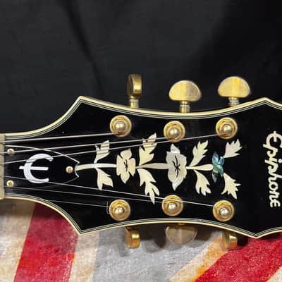 Epiphone Sheraton II Ebony Electric Guitar Upgraded Pickup image 11