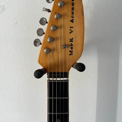 Vox Mark VI Acoustic Red 1960s Semi-hollow Electric Guitar image 3